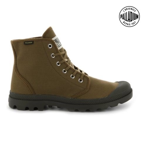 Palladium Pampa Hi Originale Men's Boots Brown | UK U715-YCV